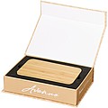 Future bamboo/fabric 6000 mAh wireless power bank