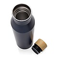 Gaia RCS certified recycled stainless steel vacuum bottle, blue