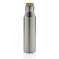 Gaia RCS certified recycled stainless steel vacuum bottle, silver