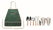 Garden tools in apron