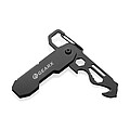 Gear X foldable EDC tool with carabiner and parcel cutter, black