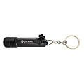 Gear X rechargeable ultra bright keychain torch, black