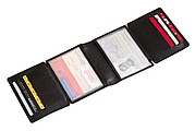 Genuine leather credit card wallet 