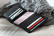 Genuine leather credit card wallet 