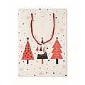 Gift paper bag large, white