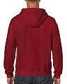 GILDAN HEAVY BLEND ADULT FULL ZIP HOODED 271gr, cardinal red, 2XL
