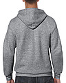 GILDAN HEAVY BLEND ADULT FULL ZIP HOODED 271gr, graphite heather, S
