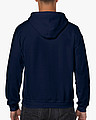 GILDAN HEAVY BLEND ADULT FULL ZIP HOODED 271gr, navy, S