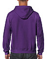 GILDAN HEAVY BLEND ADULT FULL ZIP HOODED 271gr, purple, S
