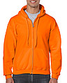 GILDAN HEAVY BLEND ADULT FULL ZIP HOODED 271gr, S.orange, S