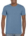 GILDAN SOFTSTYLE ADULT T-SHIRT 153gr, heather indigo, S