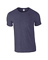 GILDAN SOFTSTYLE ADULT T-SHIRT 153gr, heather navy, S