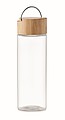Glass bottle 500ml, bamboo lid
