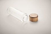 Glass bottle 500ml, bamboo lid