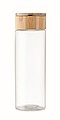Glass bottle 500ml, bamboo lid
