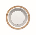 Glass bottle 500ml, bamboo lid