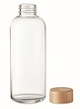 Glass bottle 650ml, bamboo lid
