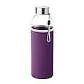 Glass bottle with neoprene pouch in 500 ml.
