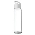 Glass bottle with PP lid with hanging/ carrying loop. Capacity 470 ml.