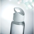 Glass bottle with PP lid with hanging/ carrying loop. Capacity 470 ml.