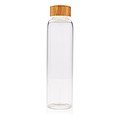 Glass bottle with textured PU sleeve,white