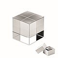 Glass cube award, transparent