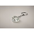 Glass heart award key ring, transparent