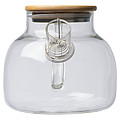 Glass jug with bamboo lid, 1000ml