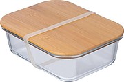 Glass lunchbox with bamboo lid
