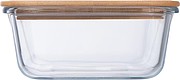 Glass lunchbox with bamboo lid