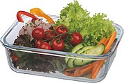 Glass lunchbox with bamboo lid