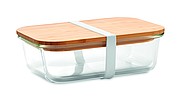 Glass lunchbox with bamboo lid