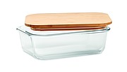 Glass lunchbox with bamboo lid