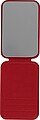 Glass mirror Mio, red