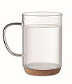 Glass mug 400ml with cork base