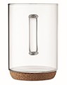 Glass mug 400ml with cork base