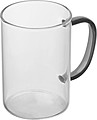 Glass Mug with colored Handle