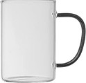 Glass Mug with colored Handle