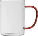 Glass Mug with colored Handle