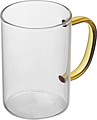 Glass Mug with colored Handle