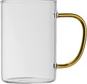 Glass Mug with colored Handle