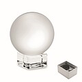 Glass round award, transparent