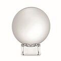 Glass round award, transparent