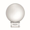 Glass round award, transparent