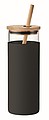 Glass tumbler 450ml bamboo lid
