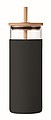 Glass tumbler 450ml bamboo lid