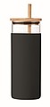 Glass tumbler 450ml bamboo lid