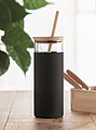Glass tumbler 450ml bamboo lid