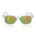 Gleam RCS recycled PC mirror lens sunglasses, white