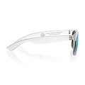 Gleam RCS recycled PC mirror lens sunglasses, white
